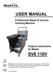 Matrix Cleaning Systems SV8 110V Original Instructions Manual