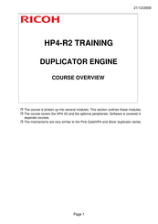 Ricoh HP4-R2 Manual