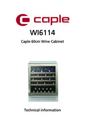 Caple Wi6114 Technical Information