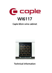 Caple WI6117 Technical Information