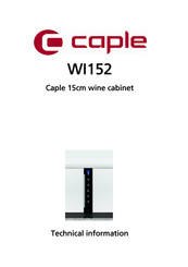 Caple WI152 Technical Information