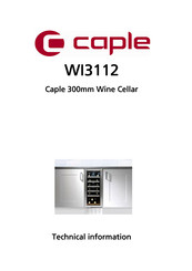 Caple WI3112 Technical Information