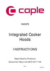 Caple INCHP3 Instructions Manual