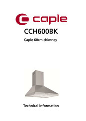 Caple CCH600BK Technical Information