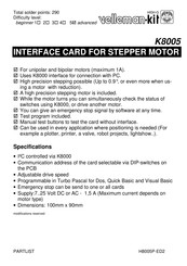 Velleman-Kit K8005 Manual