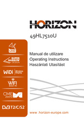 Horizon Fitness 49HL7510U Operating Instructions Manual