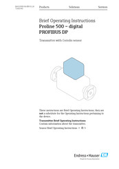 Endress+Hauser Proline 500 digital PROFIBUS DP Brief Operating Instructions