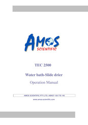 Amos TEC 2500 Operation Manual