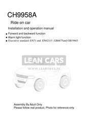 Lean Cars CH9958A Installation And Operation Manual