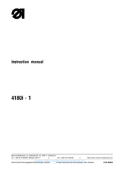 Minerva Boskovice 4180i-121 Series Instruction Manual