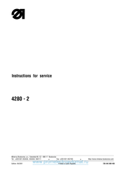 Minerva Boskovice 4280-2 Instructions For Service Manual