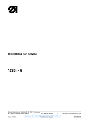 Minerva Boskovice 4180i-5 Instructions For Service Manual