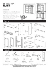 Home Styles Hutch Assembly Instruction Manual