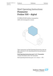 Endress+Hauser FOUNDATION Proline 500 digital Brief Operating Instructions