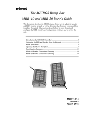 Micros MBB-10 User Manual