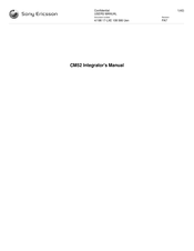 Sony Ericsson CM52 Integrator's Manual
