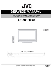 JVC LT-26F80BU Service Manual