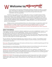 Renegade vienna 2022 Manual