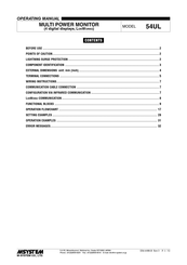 M-system 54UL Operating Manual