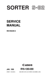 Canon SORTER S-82 Service Manual