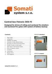 Somati system FSTronic DES-FI 18A-2B STANDARD Manual