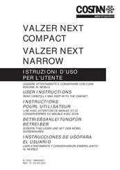 EPTA Costan VALZER NEXT NARROW User Instructions