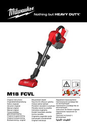 Milwaukee M18 FCVL Original Instructions Manual