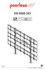 peerless-AV DS-S555-3X3 Manual