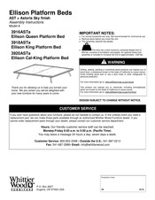Whittier Wood Furniture Ellison Cal-King 3920ASTa Assembly Instructions Manual