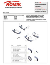 Romik RAL-S 60052418-G Installation Instructions