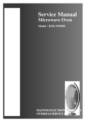 DAEWOO ELECTRONICS KOG-87050S Service Manual