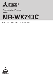 Mitsubishi Electric MR-WX743C Operating Instructions Manual