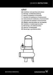 Grundfos AP65 Installation And Operating Instructions Manual