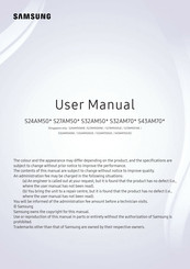 Samsung S27AM50 Series Manuals | ManualsLib