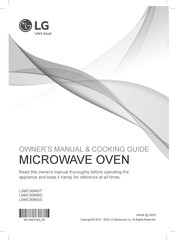 LG LSMC3086SS Owner's Manual & Cooking Manual