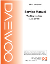Daewoo DW-1411 Service Manual