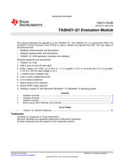 Texas Instruments TAS6421-Q1E1 EVM User Manual