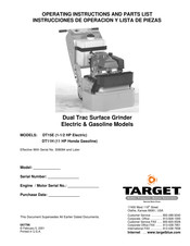 Diamant Target Dual Trac DT11H Operating Instructions And Parts List Manual