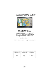Marine PC MPC-SL21W User Manual