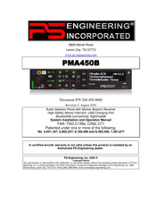 Ps Engineering PMA450B Series System Installation And Operation Manual