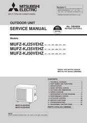 Mitsubishi Electric MUFZ-KJ25VEHZ-ET1 Service Manual
