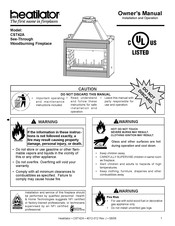 Heatilator CST42A Owner's Manual
