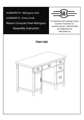 SEI Mission HO880900TX Assembly Instruction Manual