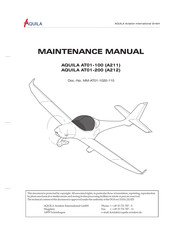 Aquila AT01-200 Maintenance Manual