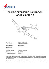 Aquila A212 GX Pilot Operating Handbook
