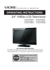 VIORE LC24VF56BL1 Operating Instructions Manual
