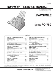 Sharp FO-780A Service Manual