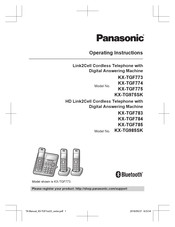 Panasonic KX-TGF770 Series Operating Instructions Manual