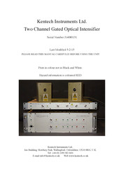 Kentech Instruments J14080131 Manual