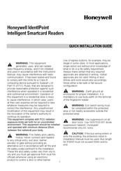 Honeywell IdentIPoint Quick Installation Manual